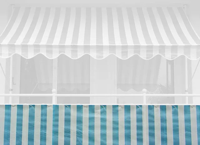 angerer-balkonbespannung-standard-blau-wei-90-cm-x-8-m image 1