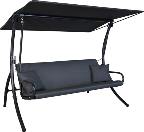 angerer-elegance-zip-hollywoodschaukel-mit-bett-funktion-made-in-germany-dunkelg image 5