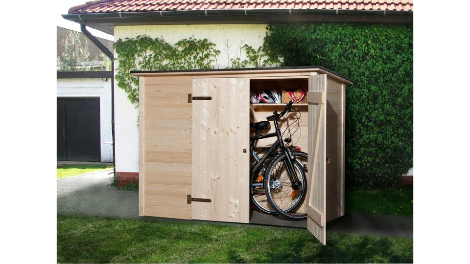 weka-mehrzweckbox-fahrrad-und-m-lltonnenbox-219-x-100-x-151-cm-natur image 1