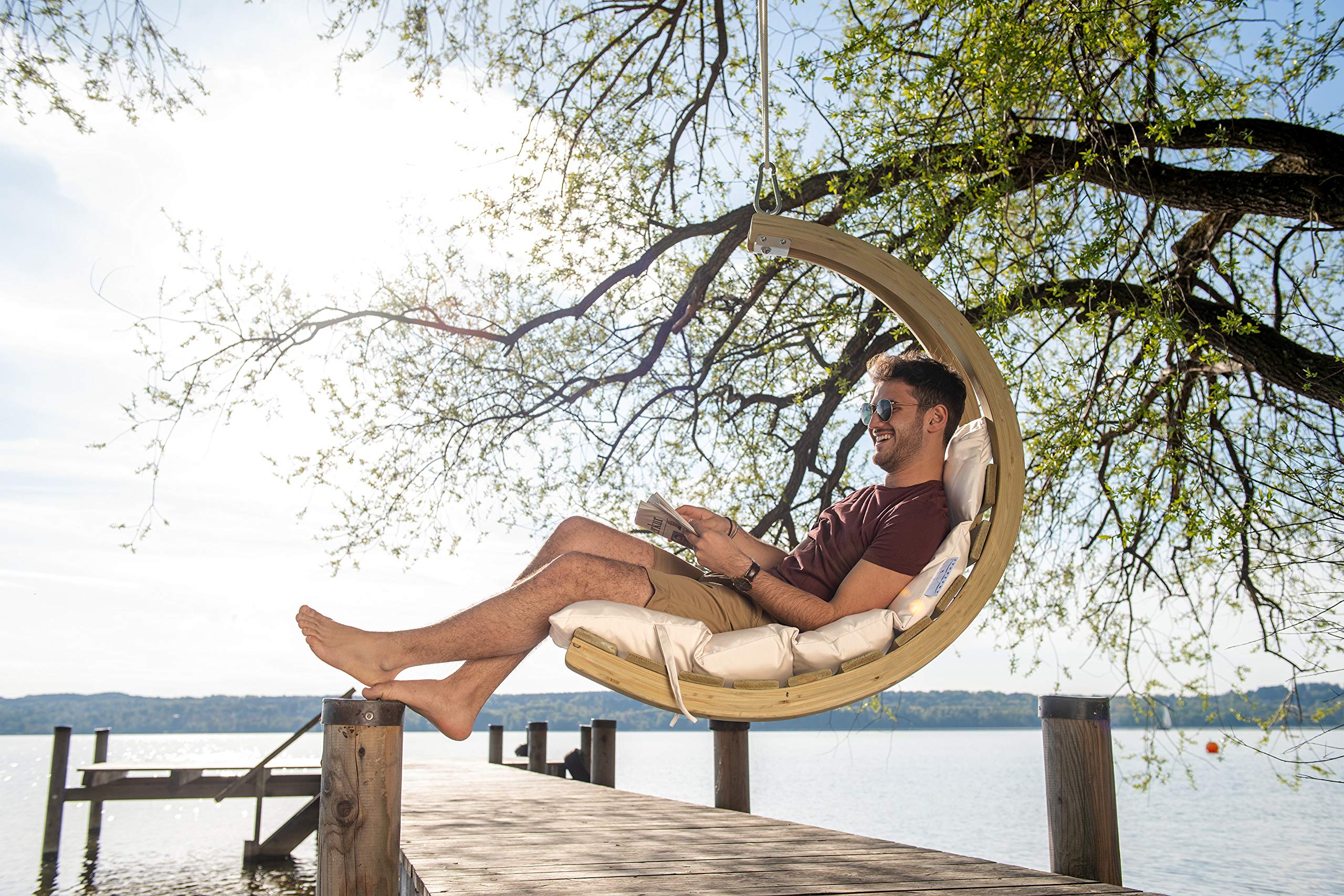 amazonas-swing-chair-schwebesessel-creme-fsc-fichtenholz-bis-120-kg image 2