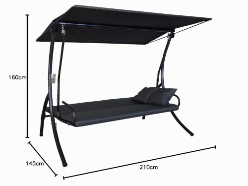 angerer-elegance-zip-hollywoodschaukel-mit-bett-funktion-made-in-germany-dunkelg image 6