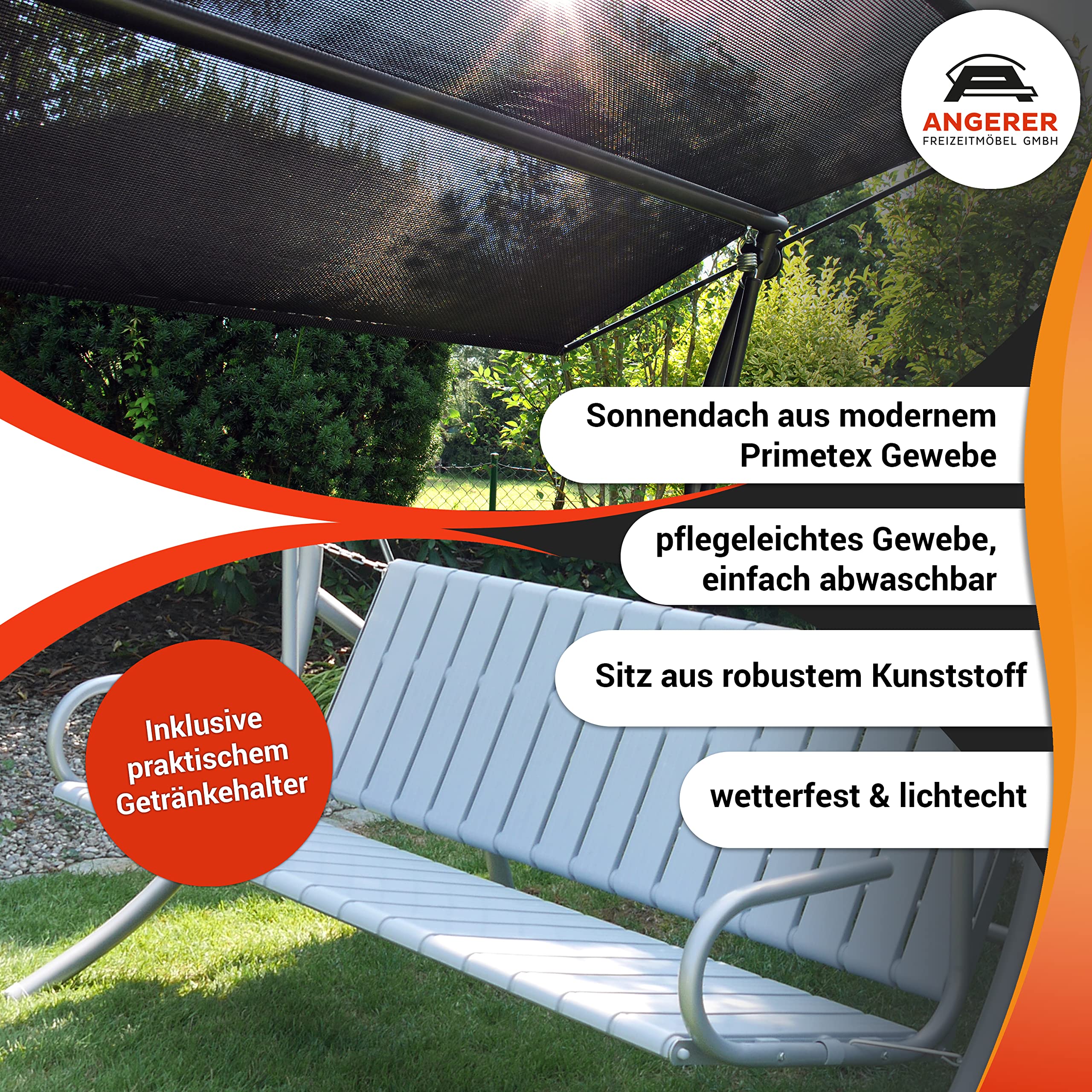 angerer-hollywoodschaukel-drift-smart-grau-3-sitzer-mit-bettfunktion image 5