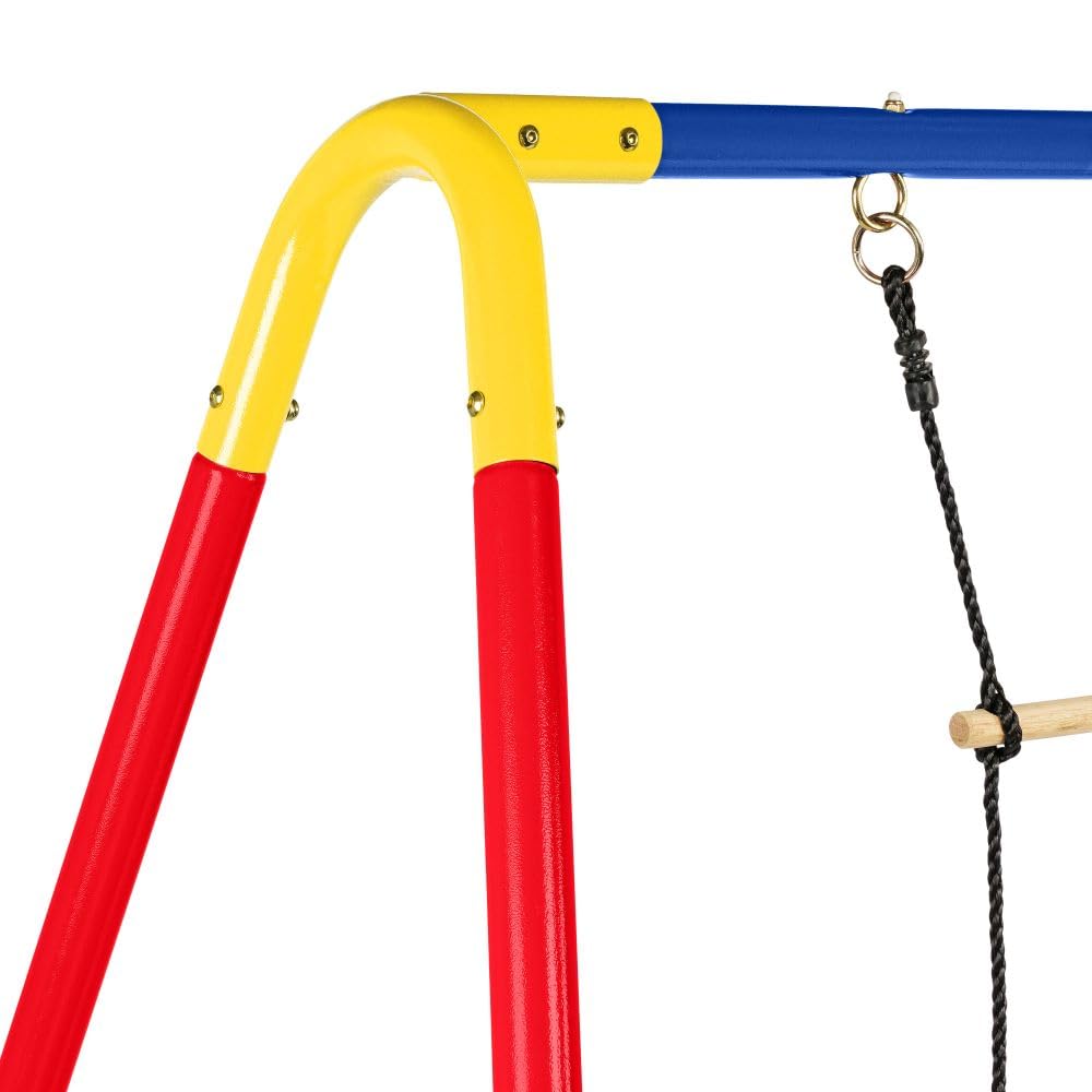 kettler-combi-doppelschaukel-rot-blau-mit-sitze-bodenanker-ab-3-jahren image 4
