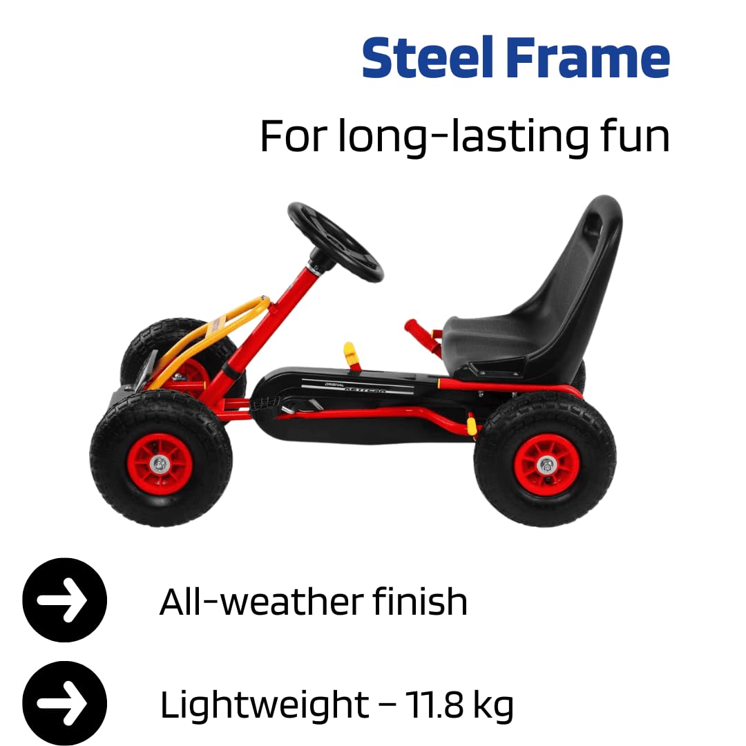 kettler-kettcar-retro-go-kart-mit-handbremse-und-luftbereifung-rot image 5