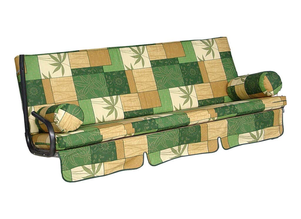 angerer-hollywoodschaukel-auflage-trend-terra-braun-gemustert-3-sitzer-set image 7