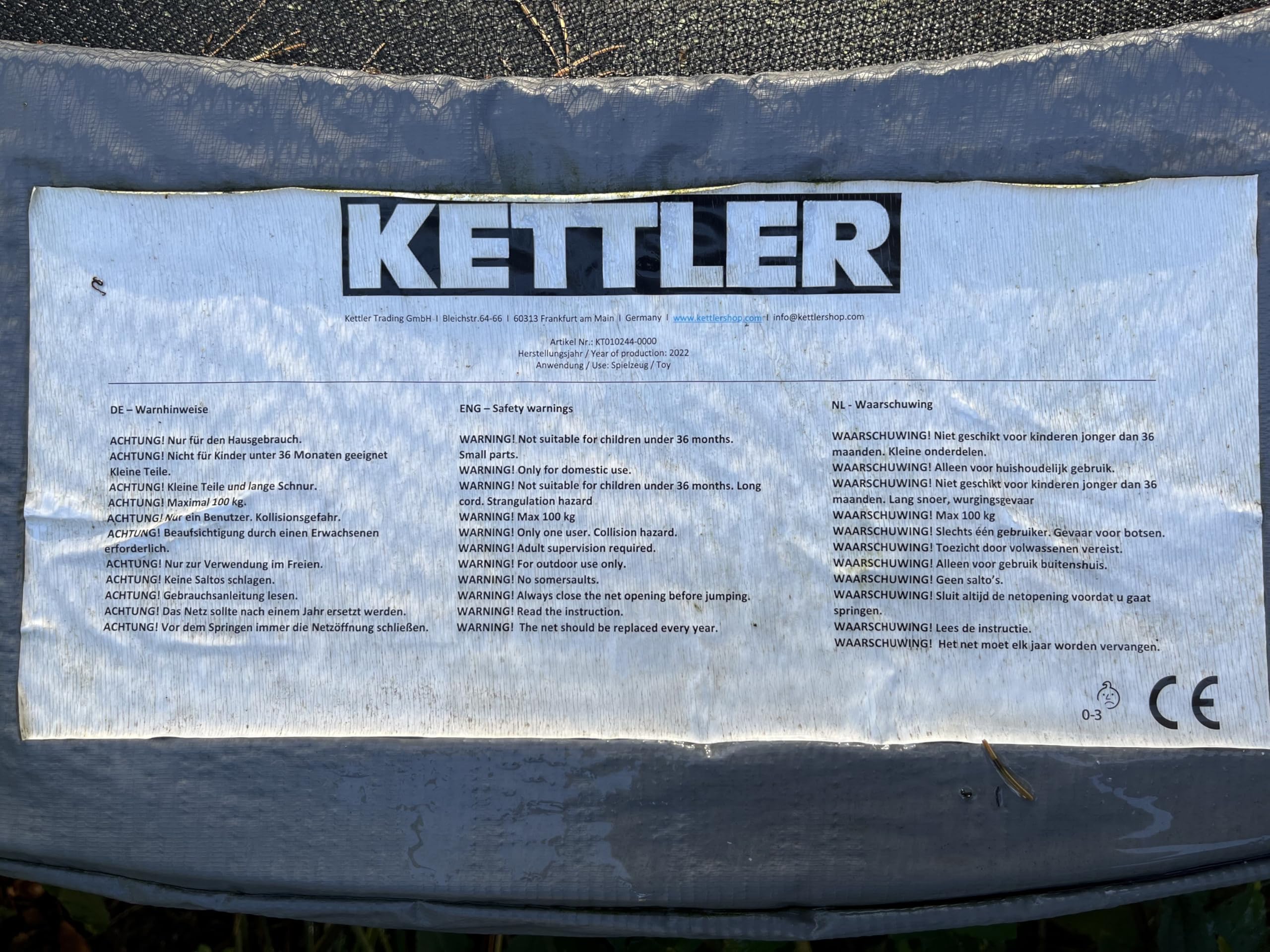 kettler-outdoor-trampolin-jump-244-cm-mit-sicherheitsnetz-und-leiter image 7