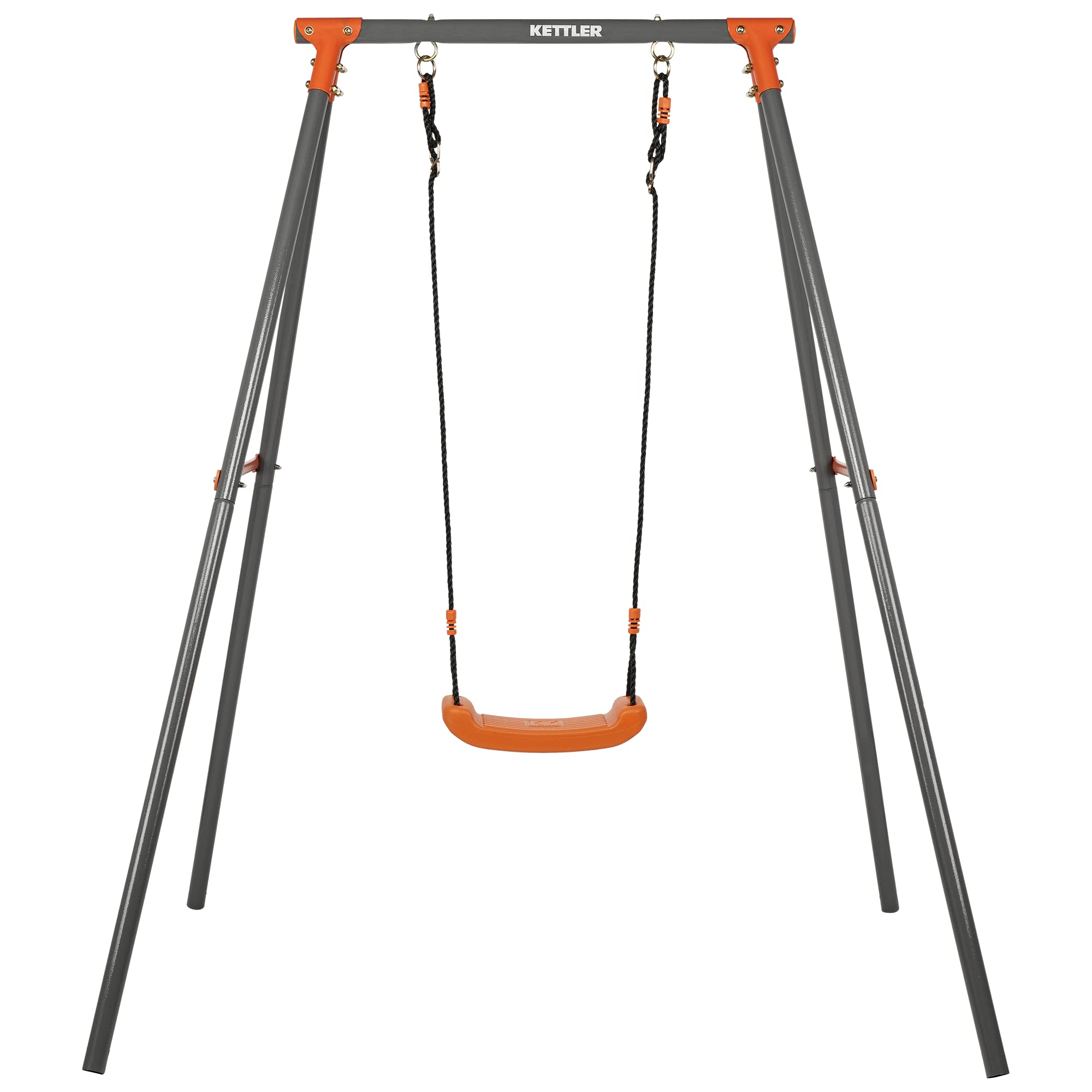kettler-einzelschaukel-single-grau-orange-mit-sitz-und-bodenanker-ab-3-jahren-bi image 2