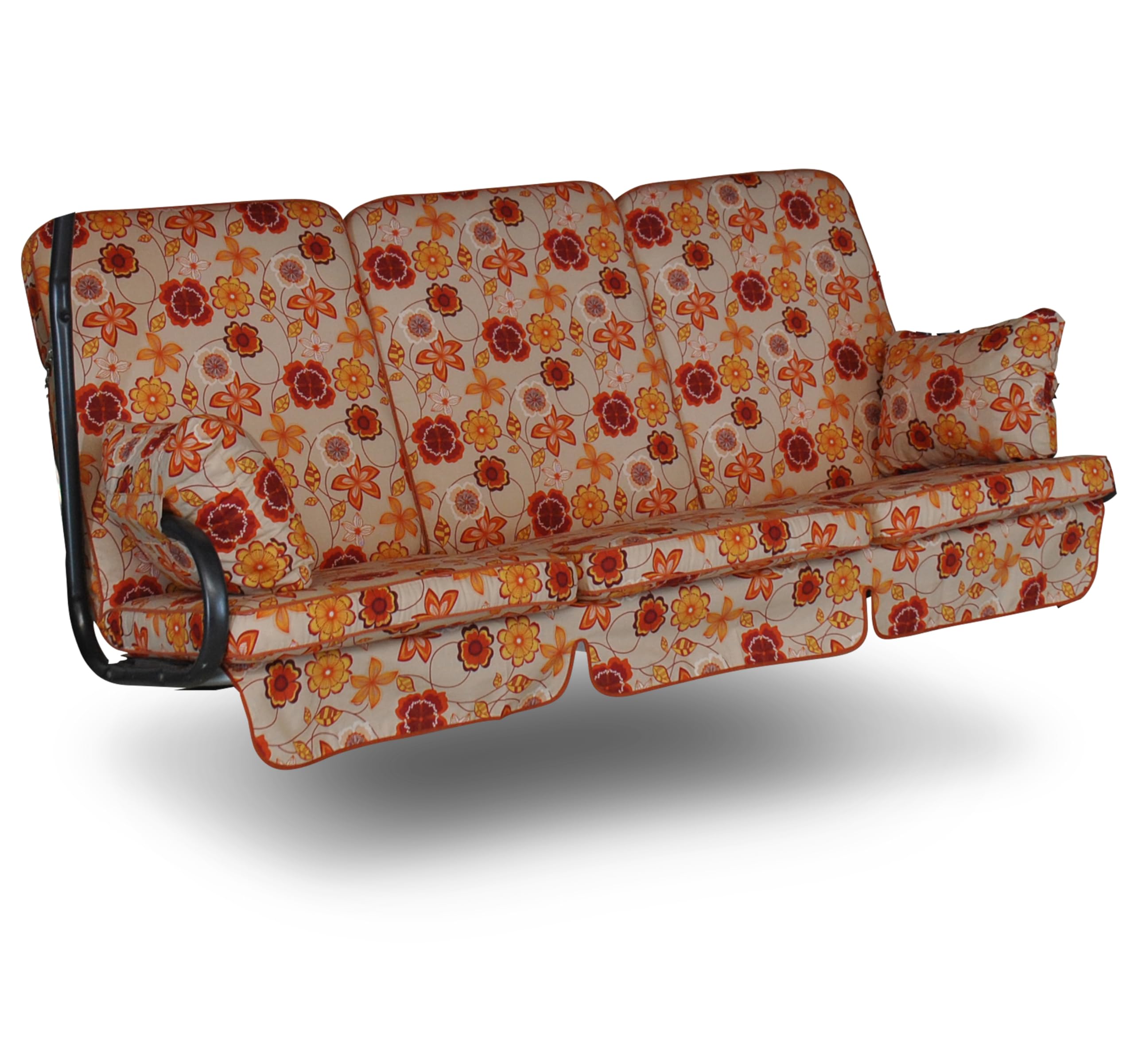 angerer-hollywoodschaukel-auflage-exklusiv-3-sitzer-gr-n-beige-gemustert image 5