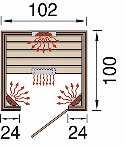 weka-vaala-1-infrarotkabine-mit-wekatherm-linienstrahler-und-klarglast-r image 3